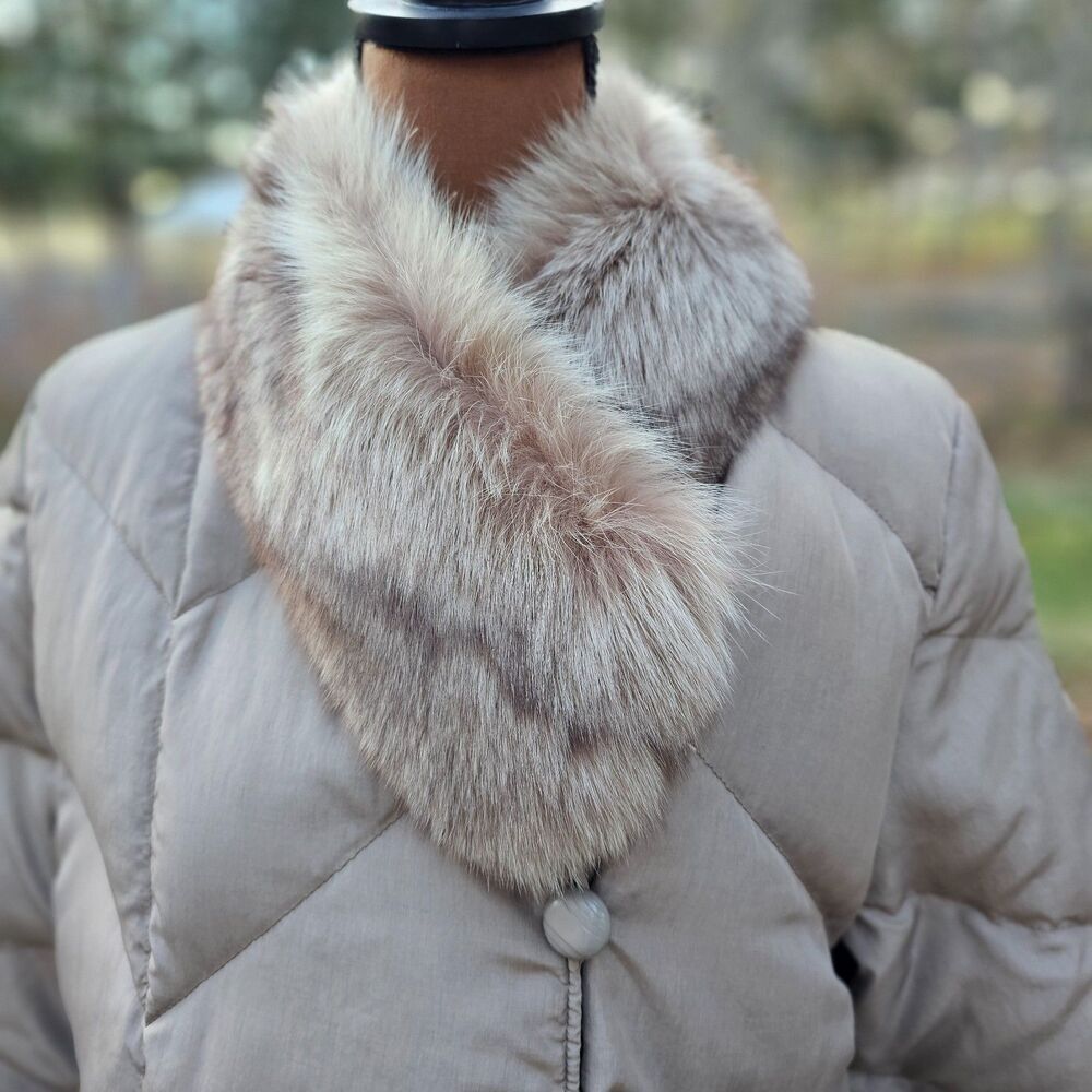 Bill Blass Puffer Down Coat For Women Fur Collar Size 10 - Picture 1 of 12